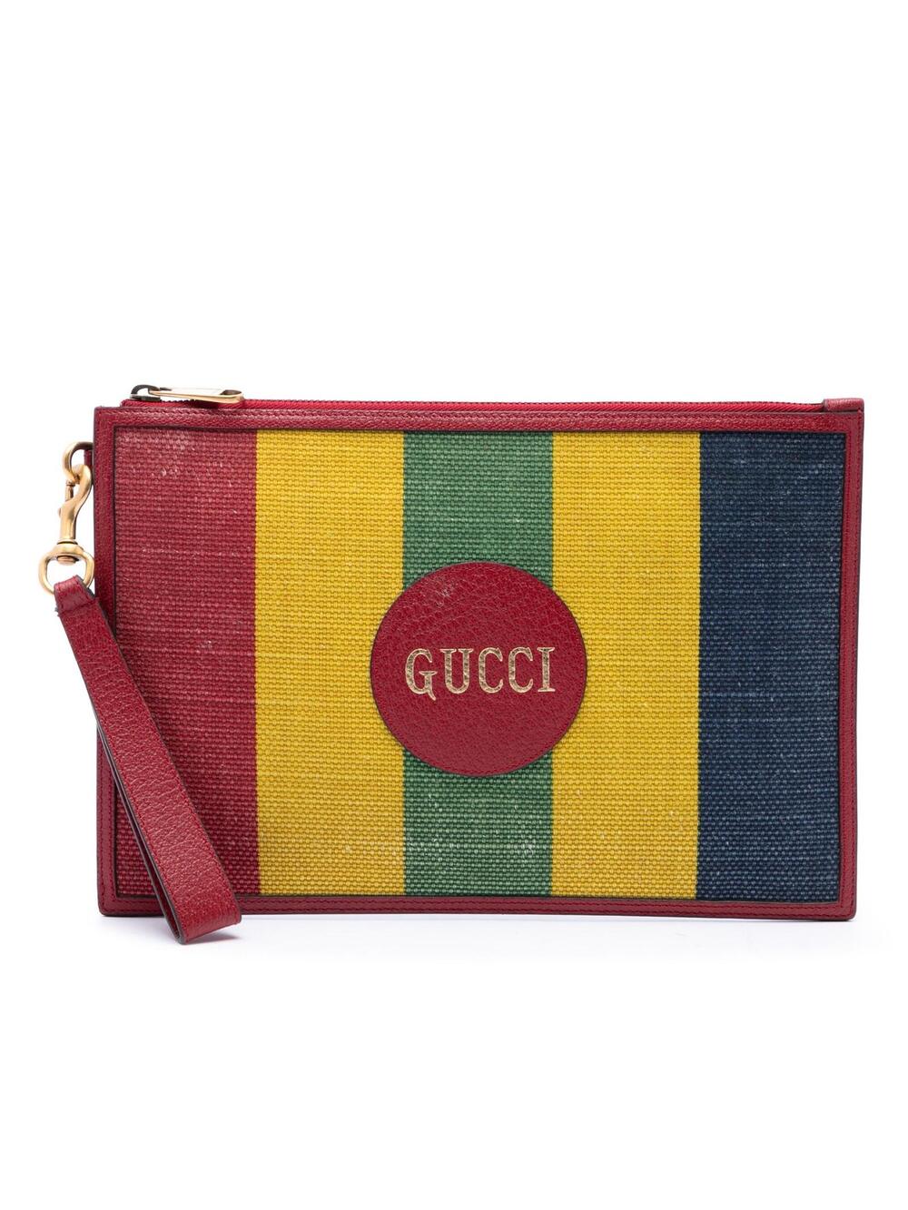 Gucci Baiadera Canvas Striped Clutch #349210G42B